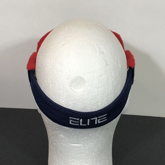 KU Visor Jayhawk Logo Red and Blue Terry Cloth University of Kansas Nike - Picture 6 of 10